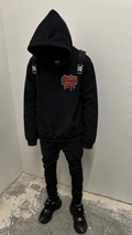 StrikerBoyz Hoodie Black/Red No P/D