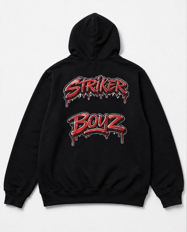StrikerBoyz Hoodie Black/Red No P/D
